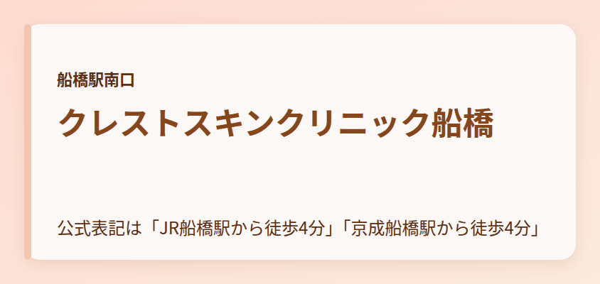 クレストスキンクリニック船橋