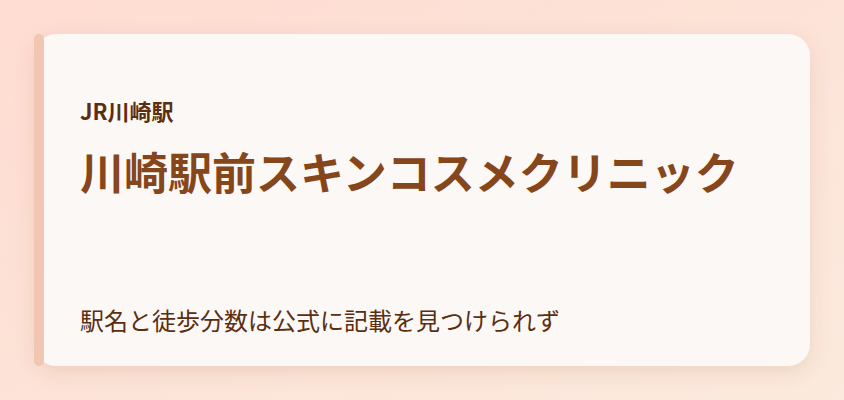 川崎駅前スキンコスメクリニック