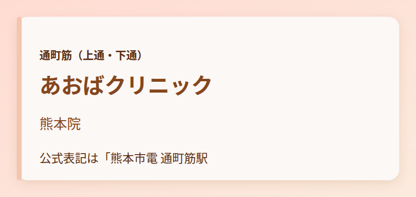 あおばクリニック　熊本院