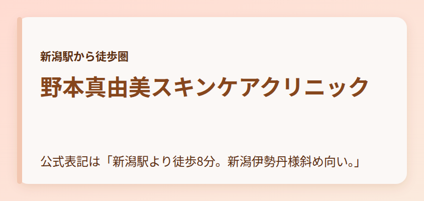 野本真由美スキンケアクリニック