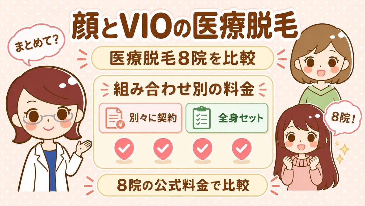 顔とVIOの医療脱毛｜すがおラボ アイキャッチ