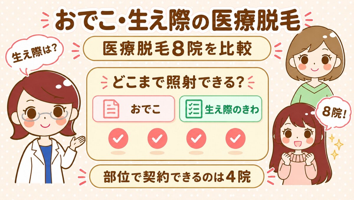おでこ・生え際の医療脱毛|すがおラボ アイキャッチ
